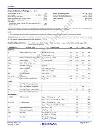 ISL59442IBZ-T7 Datasheet Page 2