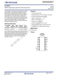 ISL59833IAZ Datasheet Cover