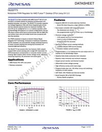 ISL62773IRZ-T Datasheet Cover