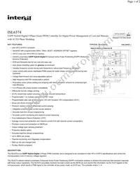 ISL6374CRTZ Datasheet Cover