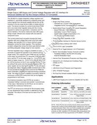 ISL6423ERZ-T Datasheet Cover