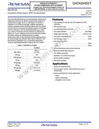 ISL76123AHZ-T7A Datasheet Cover