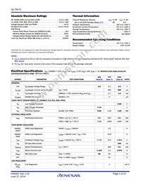 ISL78419ARZ-T Datasheet Page 5