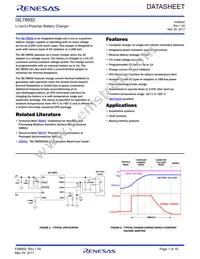 ISL78692-1CR3Z Datasheet Cover