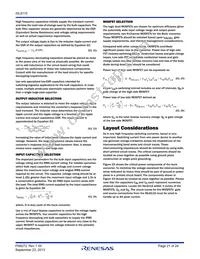 ISL8115FRTZ Datasheet Page 21