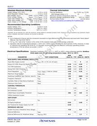 ISL8121IRZ-T Datasheet Page 5