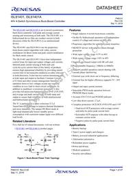 ISL81401FRZ-T7A Datasheet Cover