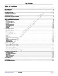 ISL8205MIRZ-T Datasheet Page 2