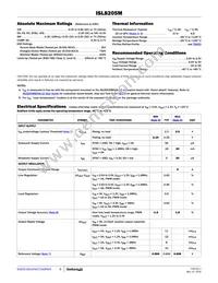 ISL8205MIRZ-T Datasheet Page 6