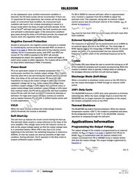 ISL8205MIRZ-T Datasheet Page 16