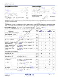 ISL84515IBZ-T Datasheet Page 3