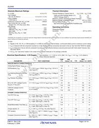 ISL8499IRTZ-T Datasheet Page 3