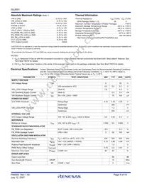 ISL8501IRZ-T Datasheet Page 5