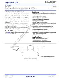 ISL9021AIRUCZ-T7A Datasheet Cover