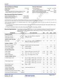 ISL9201IRZ-T Datasheet Page 3