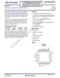 ISL94201IRZ Datasheet Cover