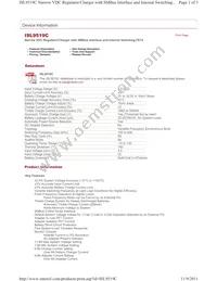 ISL9519CHRZ Datasheet Cover