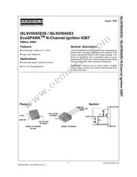 ISL9V5045S3S Datasheet Cover