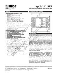 ISPLSI 1016EA-200LJ44 Datasheet Cover