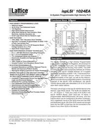 ISPLSI 1024EA-200LT100 Datasheet Cover