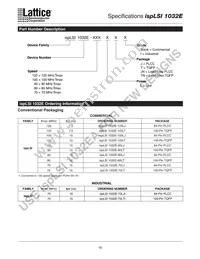 ISPLSI 1032E-70LTI Datasheet Page 16