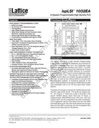 ISPLSI 1032EA-200LT100 Datasheet Cover