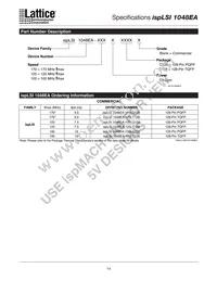 ISPLSI 1048EA-170LT128 Datasheet Page 14