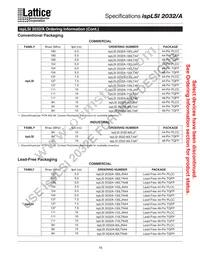 ISPLSI 2032A-80LT48I Datasheet Page 15