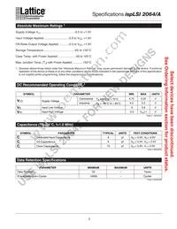 ISPLSI 2064A-80LT100I Datasheet Page 3