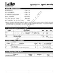 ISPLSI 2064VE-280LT44 Datasheet Page 3