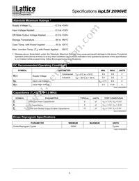 ISPLSI 2096VE-250LT128 Datasheet Page 3