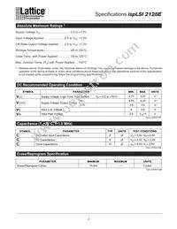 ISPLSI 2128E-180LT176 Datasheet Page 3