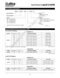 ISPLSI 2192VE-225LT128 Datasheet Page 15