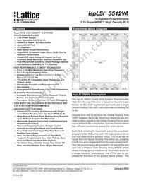 ISPLSI 5512VA-70LQ208 Datasheet Cover