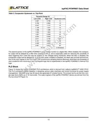 ISPPAC-POWR607-01N32I Datasheet Page 13