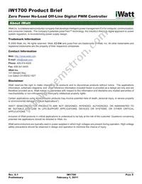 IW1700-00 Datasheet Page 5