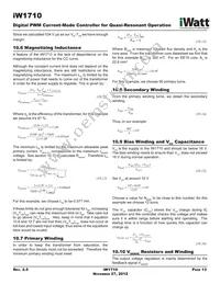 IW1710-01 Datasheet Page 13
