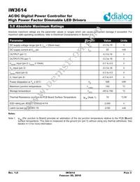 IW3614-00 Datasheet Page 3