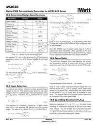 IW3620-00 Datasheet Page 13