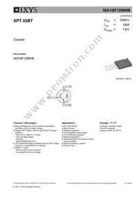 IXA12IF1200HB Datasheet Cover