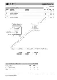 IXA12IF1200TC-TUB Datasheet Page 3