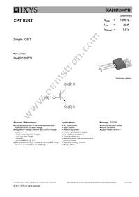 IXA20I1200PB Datasheet Cover