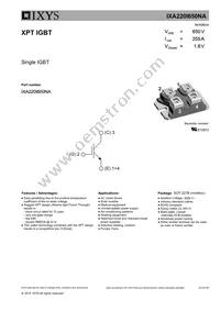 IXA220I650NA Datasheet Cover