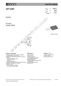 IXA33IF1200HB Datasheet Cover