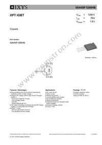 IXA45IF1200HB Datasheet Cover