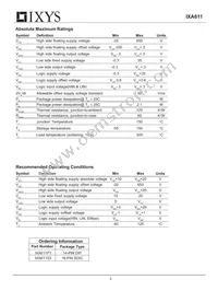 IXA611S3T/R Datasheet Page 3