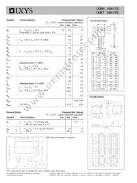 IXBH10N170 Datasheet Page 2
