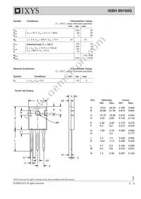 IXBH9N160G Datasheet Page 2