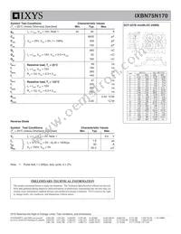 IXBN75N170 Datasheet Page 2