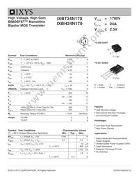 IXBT24N170 Datasheet Cover